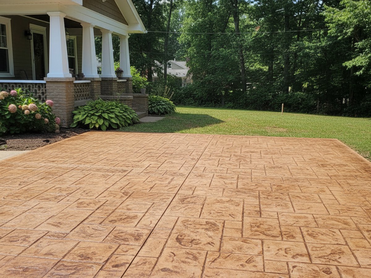 Exposed Aggregate Concrete completed by Paradise Concrete Solutions in Greenbelt, MD